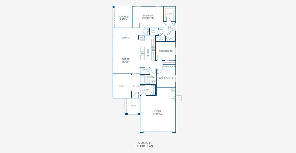 2D floor plan layout for the 3508 by Risewell Homes in Skyline Village, San Tan Valley, AZ (Image 3). 2D floor plan layout for the 3508 by Risewell Homes in Skyline Village, San Tan Valley, AZ (Image 3).
