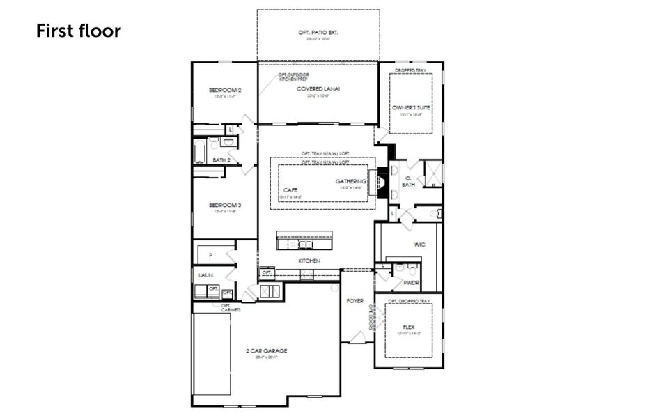 2D floor plan layout for the Ashby by Pulte Homes in Windsor Court, Fayetteville, GA (Image 4). 2D floor plan layout for the Ashby by Pulte Homes in Windsor Court, Fayetteville, GA (Image 4).