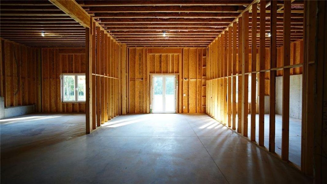 In-progress construction of a new home in , Flowery Branch, GA (Image 66).