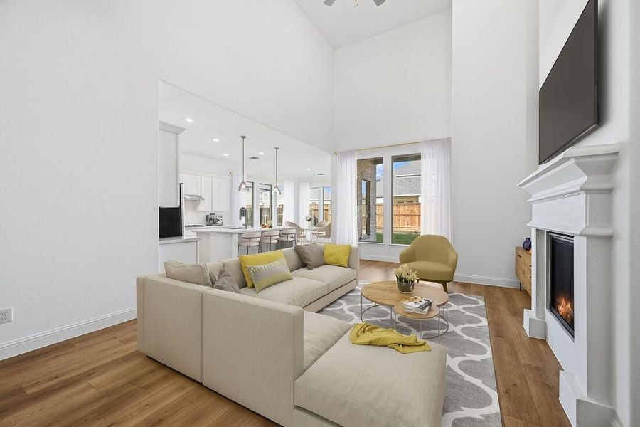 Representative furnished interior of a home built from the Rhone by Taylor Morrison in The Ranch at Uptown Celina 55s, Celina (Image 6).
