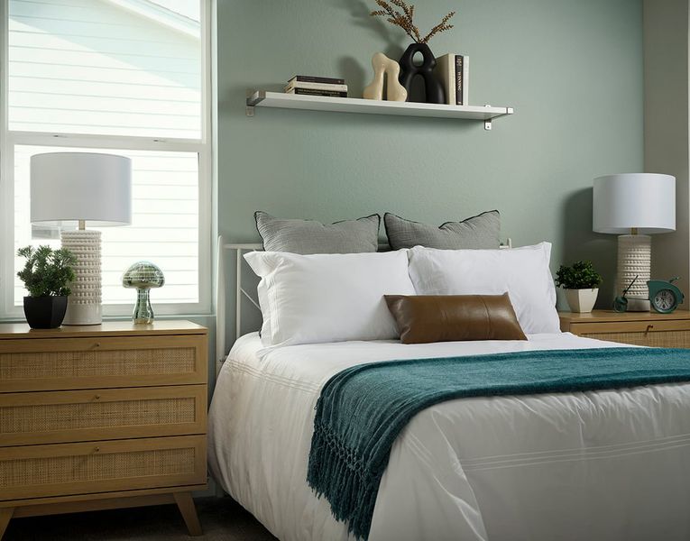 Furnished interior view inside a new home in Medley at Reunion Ridge, Commerce City (Image 16).