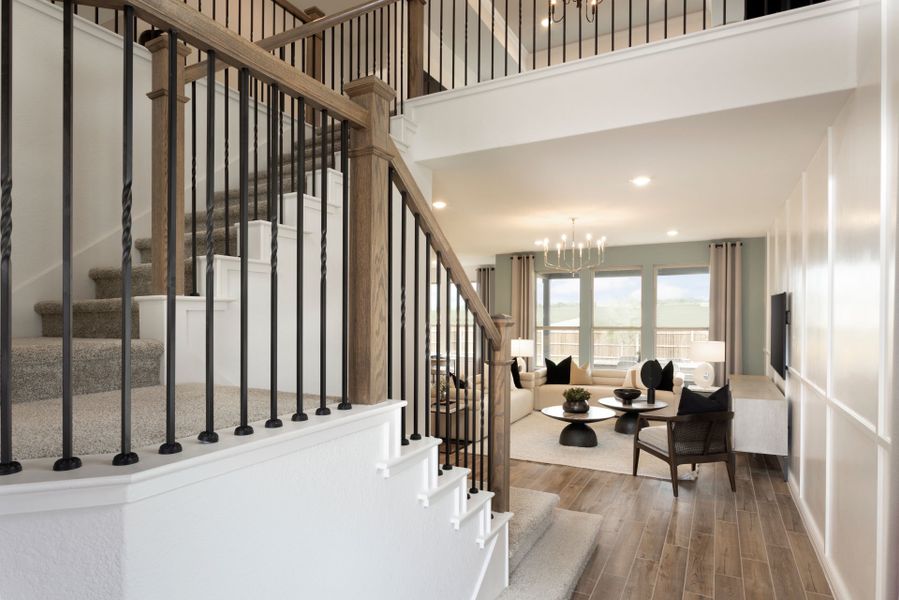 Furnished interior view inside a new home in Saddleback at Santa Rita Ranch, Liberty Hill (Image 7).