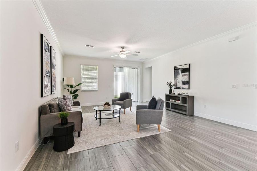 Furnished interior view inside a new home in , Land O' Lakes (Image 10).