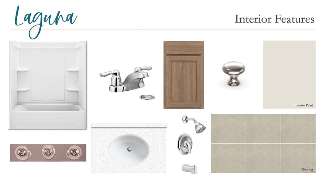 Sample of building materials used in homes in The Cottages at La Cima, San Marcos (Image 13).