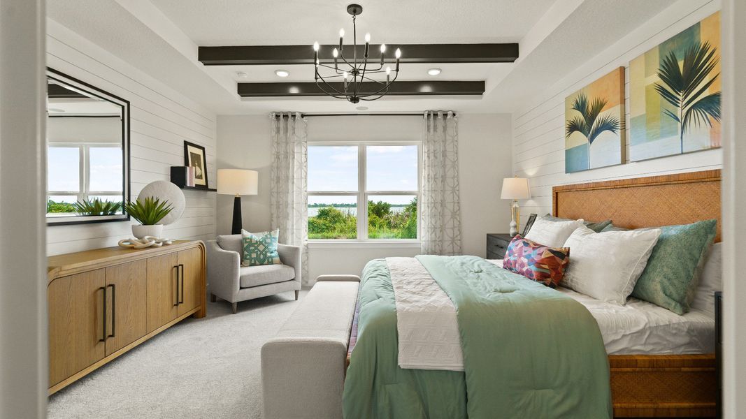 Representative furnished interior of a home built from the Castaway by DRB Homes in Willowbrook North, Winter Haven (Image 37).