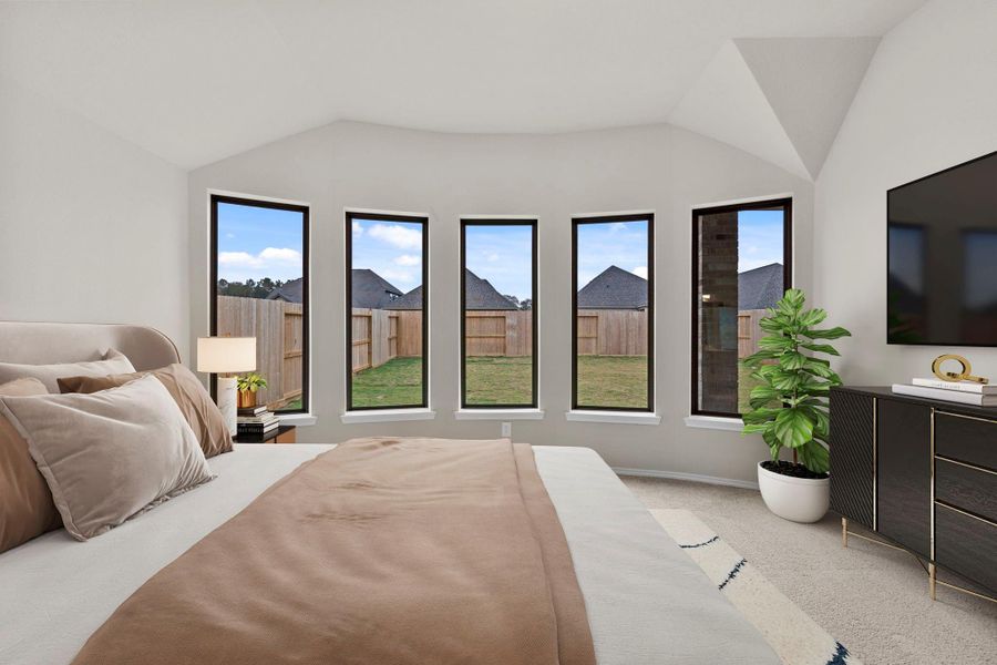 Furnished interior view inside a new home in The Highlands, Porter (Image 10).