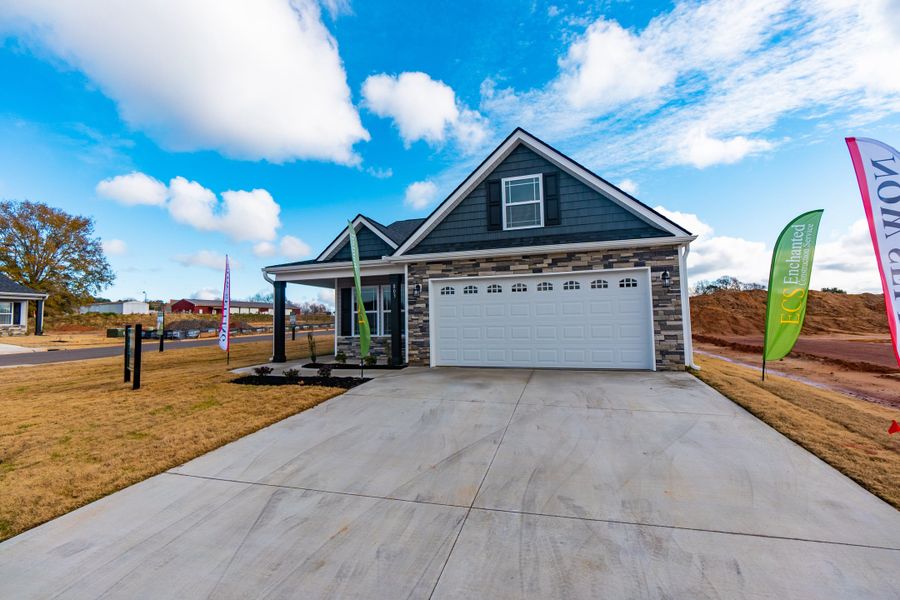Representative exterior photo of a completed home built from the Clifton by Enchanted Homes in Arcadia Village, Spartanburg, SC (Image 29).