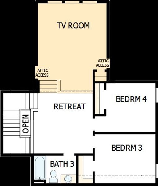 2D floor plan layout of this home in Tavolo Park Cottages, Fort Worth, TX (Image 3). 2D floor plan layout of this home in Tavolo Park Cottages, Fort Worth, TX (Image 3).