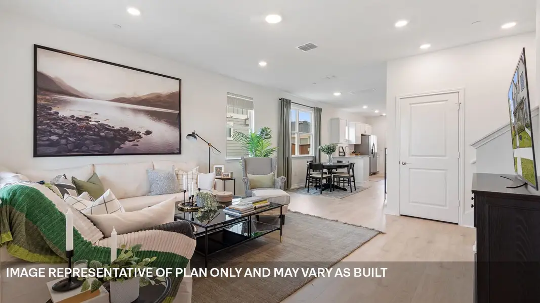 Furnished interior view inside a new home in Avery Centre, Round Rock (Image 4).
