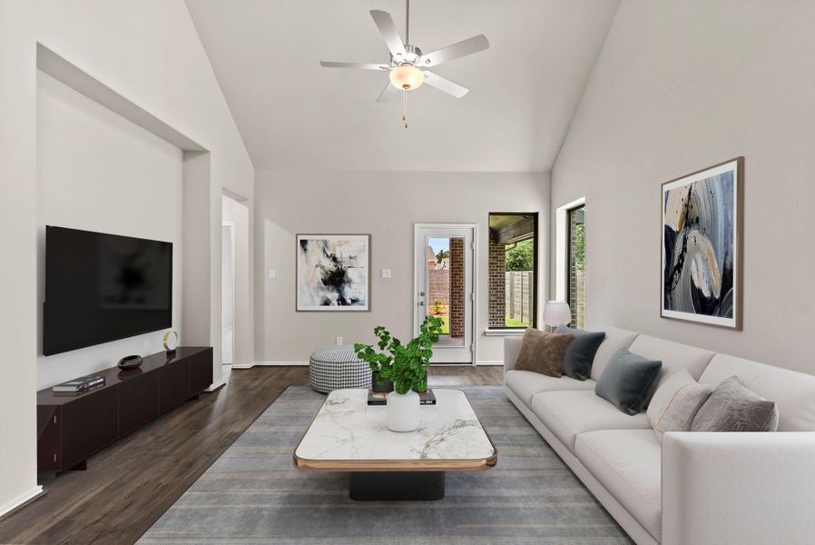 Furnished interior view inside a new home in Two Step Farm, Montgomery (Image 15). Furnished interior view inside a new home in Two Step Farm, Montgomery (Image 15).