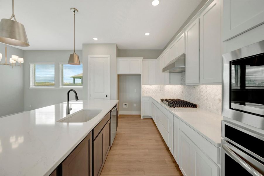 Furnished interior view inside a new home in Prairieland Village - Grove Collection, Cypress (Image 17). Furnished interior view inside a new home in Prairieland Village - Grove Collection, Cypress (Image 17).