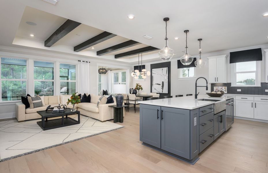 Furnished interior view inside a new home in Midpoint at New Riverside, Bluffton (Image 14). Furnished interior view inside a new home in Midpoint at New Riverside, Bluffton (Image 14).