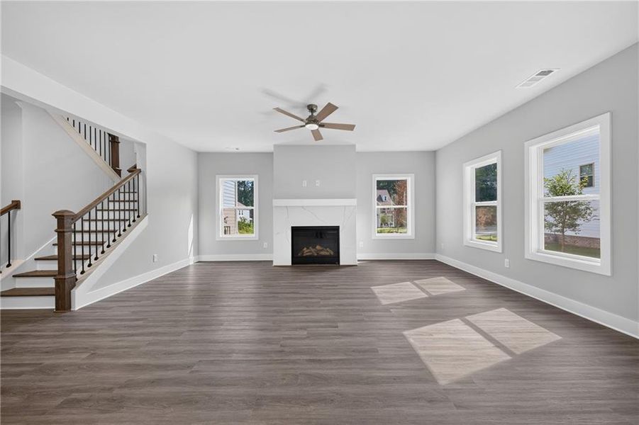 Spacious, unfurnished interior of a new home in , Atlanta (Image 24). Spacious, unfurnished interior of a new home in , Atlanta (Image 24).
