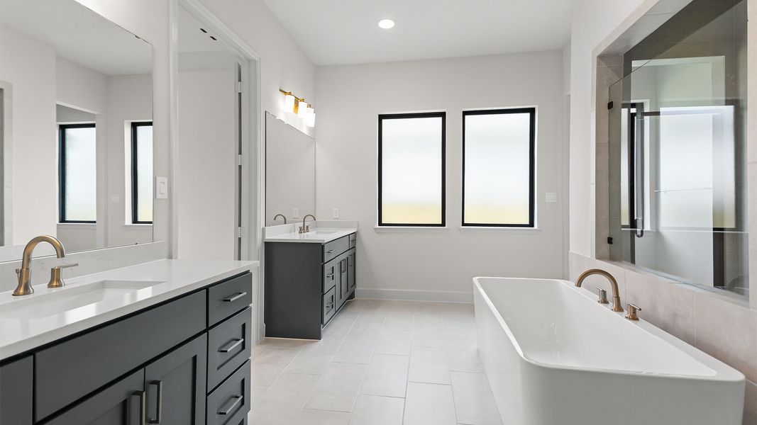 Furnished interior view inside a new home in Meridiana, Manvel (Image 5).