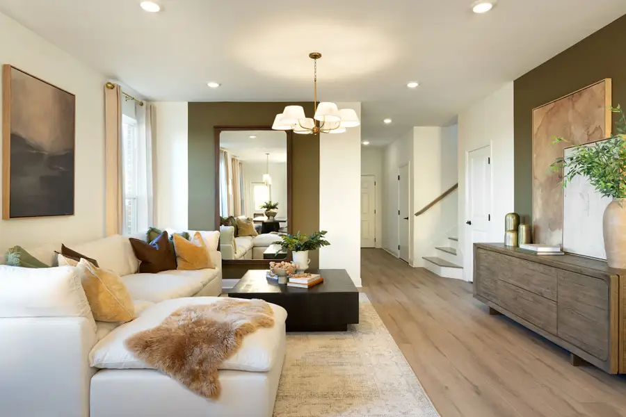 Furnished interior view inside a new home in Patterson Ranch, Georgetown (Image 9).