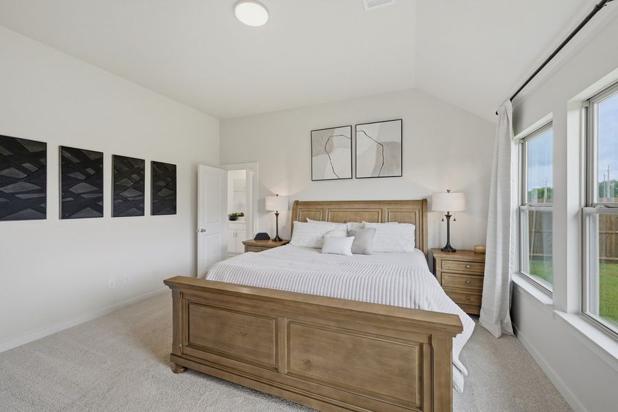 Representative furnished interior of a home built from the The Albany by Lillian Custom Homes in Tabor Ranch, Ponder (Image 19).