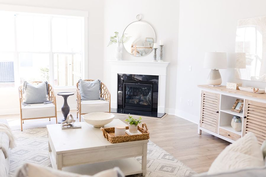 Representative furnished interior of a home built from the Laurel by Stevens Fine Homes in Parkwood Estates, Leland (Image 11).