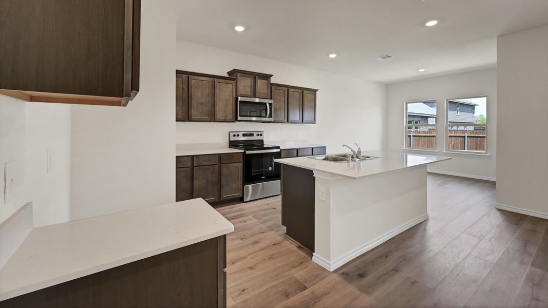 Furnished interior view inside a new home in Oak Valley Estates, Bullard (Image 5). Furnished interior view inside a new home in Oak Valley Estates, Bullard (Image 5).