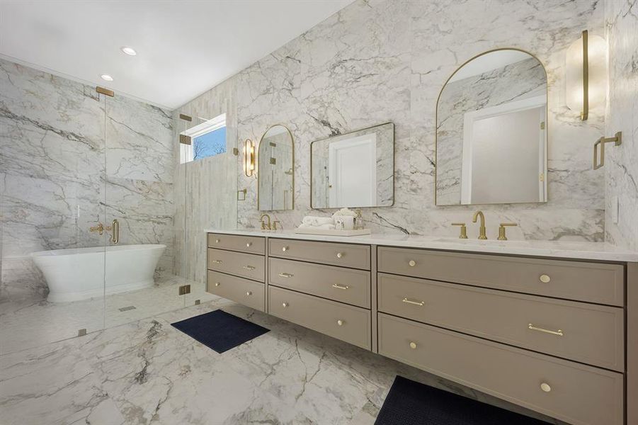 Furnished interior view inside a new home in , Dallas (Image 18).