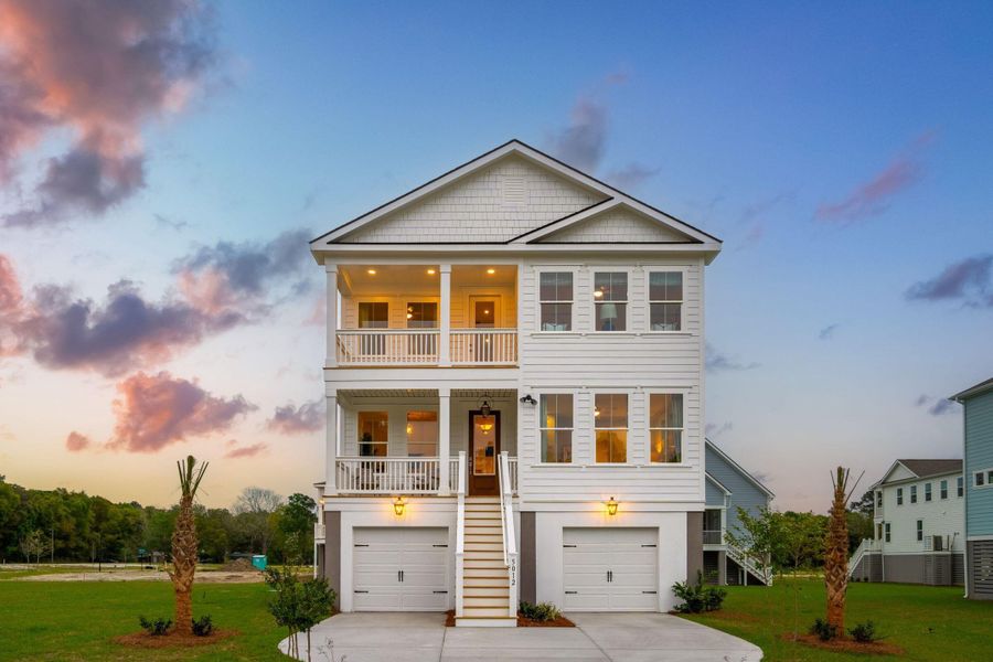 Front exterior of a new home in Miller's Crossing, Johns Island, SC, highlighting curb appeal (Image 30).