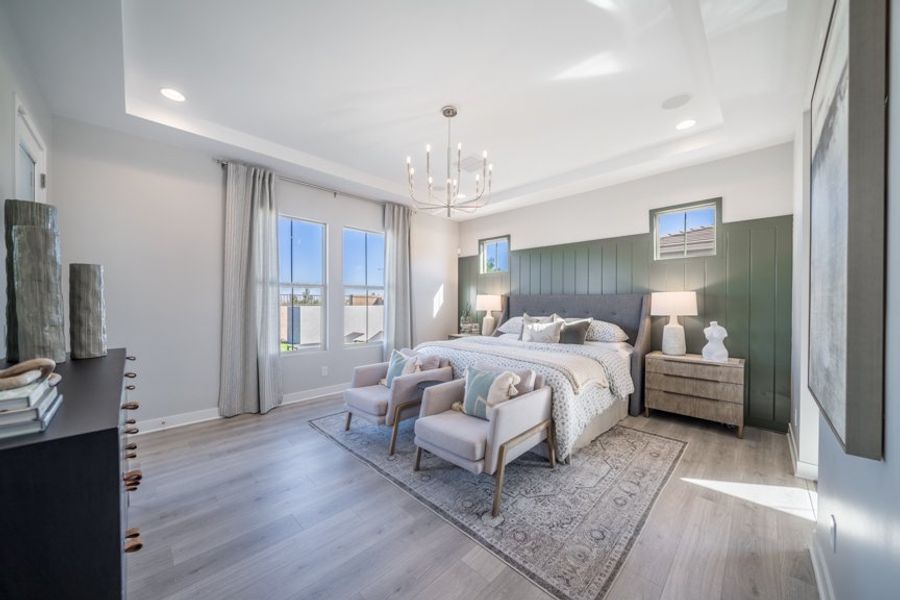 Furnished interior view inside a new home in Legado, Queen Creek (Image 27).