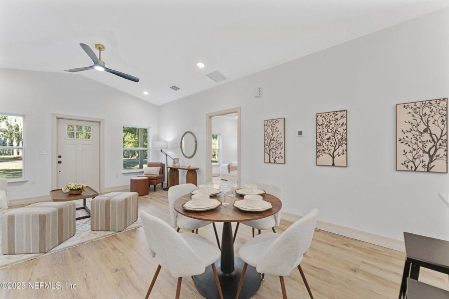 Furnished interior view inside a new home in , San Mateo (Image 10). Furnished interior view inside a new home in , San Mateo (Image 10).