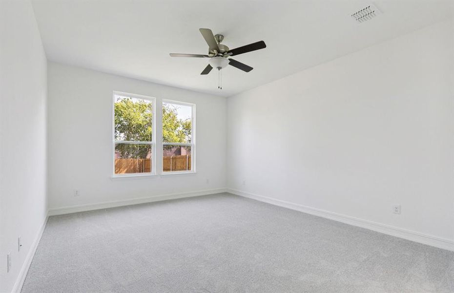 Owner's suite with large windows