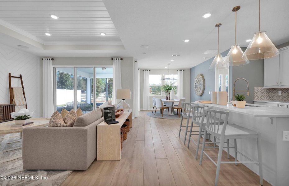 Furnished interior view inside a new home in Double Branch, Middleburg (Image 17). Furnished interior view inside a new home in Double Branch, Middleburg (Image 17).