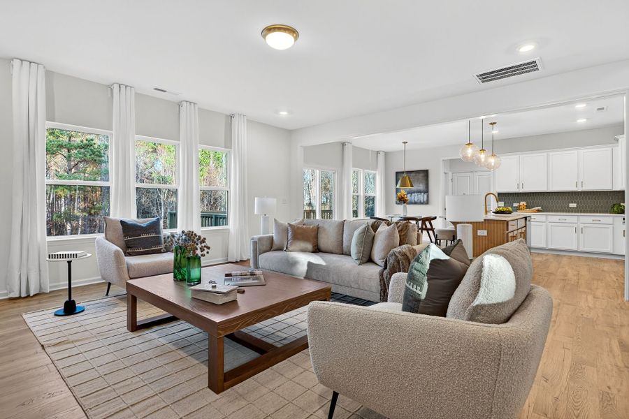 Furnished interior view inside a new home in Edgewater - Lakeview Point, Lancaster (Image 9). Furnished interior view inside a new home in Edgewater - Lakeview Point, Lancaster (Image 9).