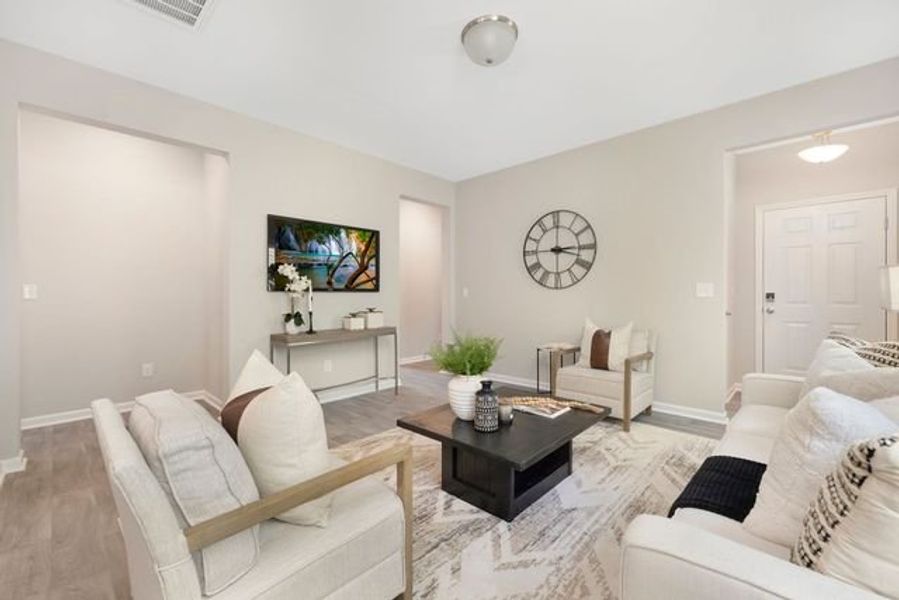 Representative furnished interior of a home built from the Canterbury by True Homes in Reedy Fork Middleton, Greensboro (Image 17).