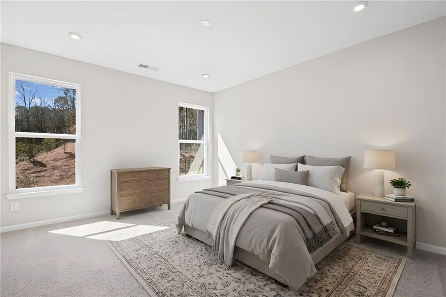 Furnished interior view inside a new home in Easton Park, Dallas (Image 12).