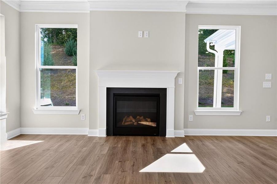 Spacious, unfurnished interior of a new home in Villas at Dawsonville, Dawsonville (Image 54). Spacious, unfurnished interior of a new home in Villas at Dawsonville, Dawsonville (Image 54).