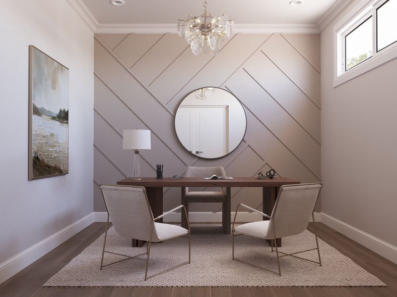 Flex Room / Home Office - Interior Rendering Flex Room / Home Office - Interior Rendering