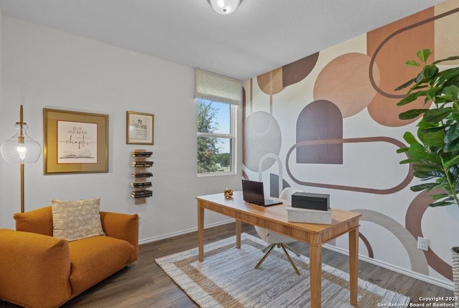 Furnished interior view inside a new home in Bricewood, San Antonio (Image 14).