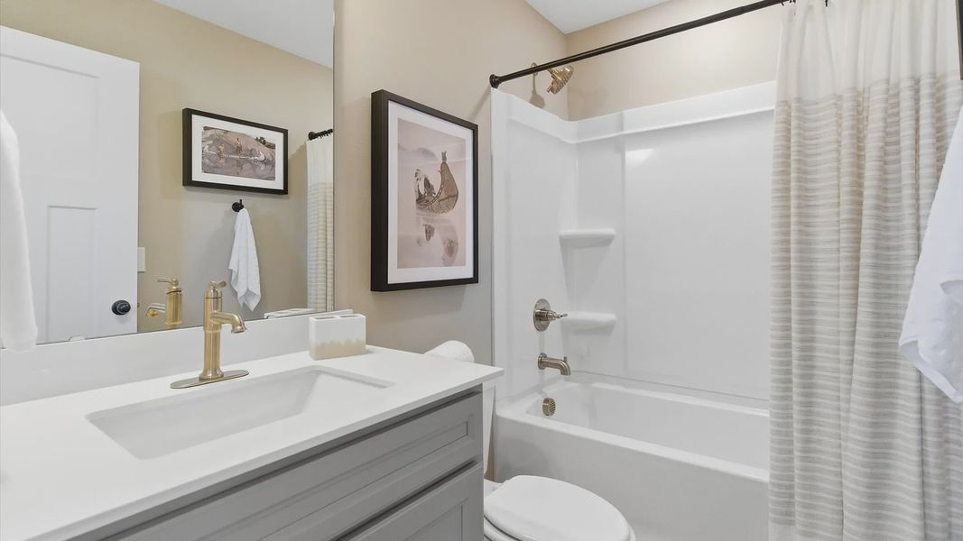 Furnished interior view inside a new home in Kayfield at Midway, Anderson (Image 30).