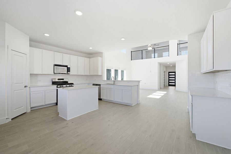 Furnished interior view inside a new home in Red Hawk Landing, San Antonio (Image 7).