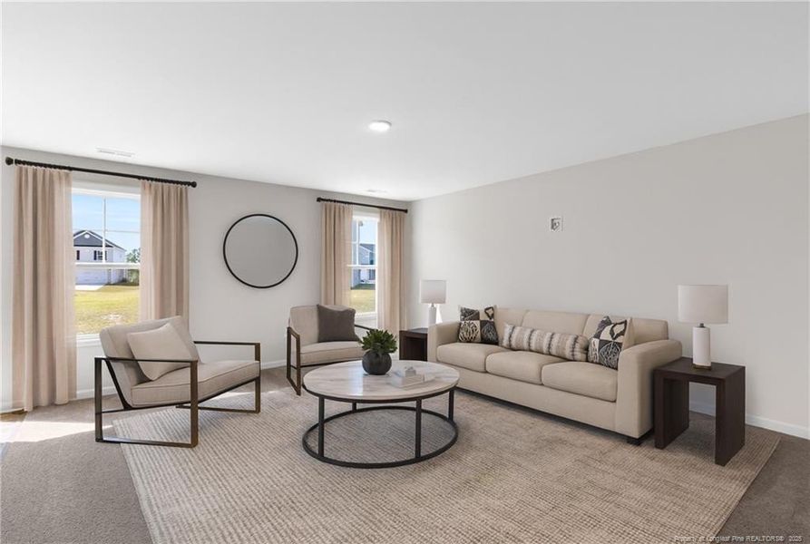 Living Room - Virtually staged