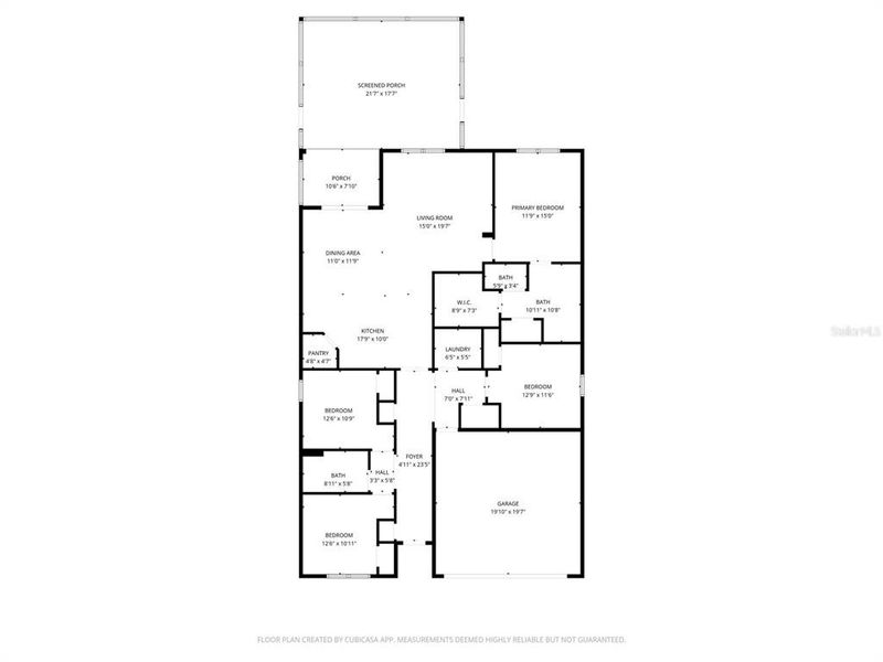 2D floor plan layout of this home in Sereno, Wimauma, FL (Image 5).