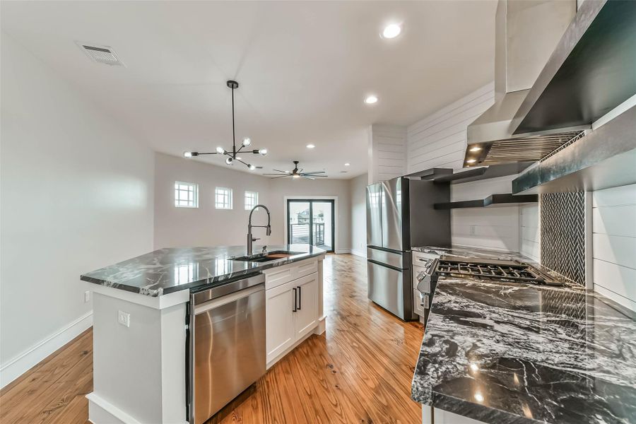 Furnished interior view inside a new home in , Galveston (Image 8).