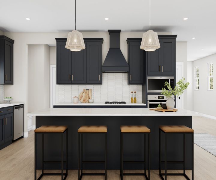 Representative furnished interior of a home built from the Lewis by Beazer Homes in Poppy at GreenHouse, Marietta (Image 7).