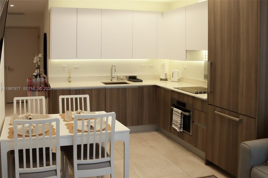 Furnished interior view inside a new home in , Miami (Image 8).