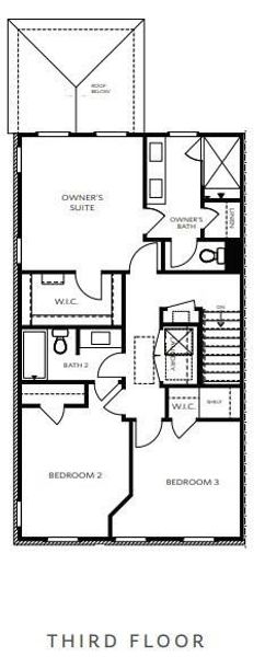 2D floor plan layout of this home in Waterhaven, Cumming, GA (Image 6).