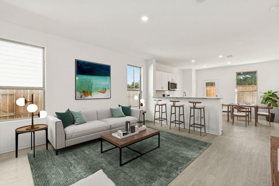 Furnished interior view inside a new home in Mavera, Conroe (Image 6).