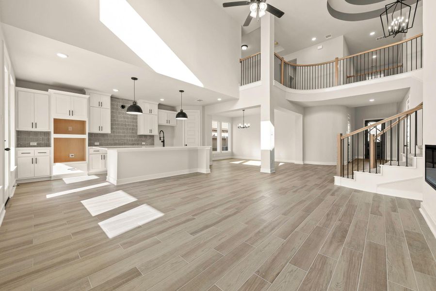 Furnished interior in a model home at Candela South - 50' in Richmond (Image 16).