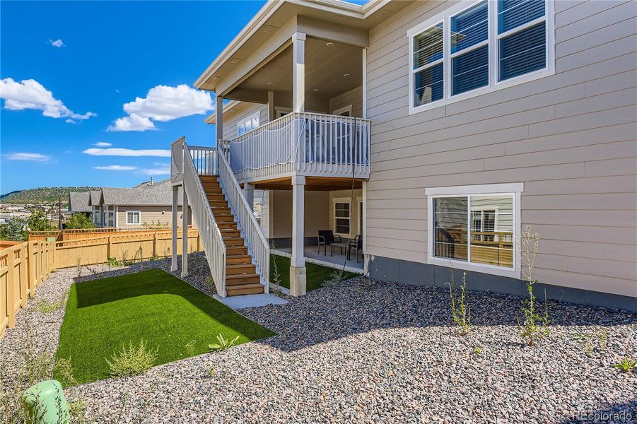 Exterior details and patio area of a home in , Castle Rock (Image 26).