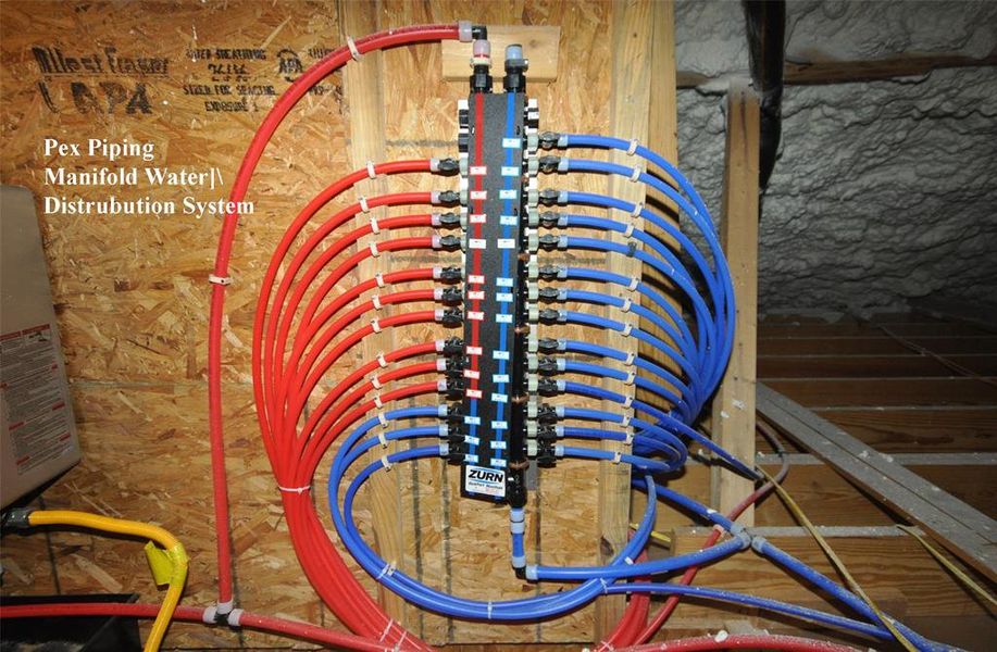 Pex Piping would not be complete without a manifold water distribution system.  Perhaps the greatest innovation in plumbing in our lifetime.