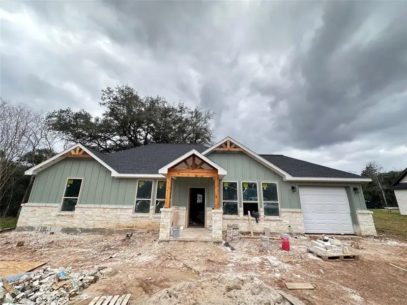 In-progress construction of a new home in , Damon, TX (Image 4).