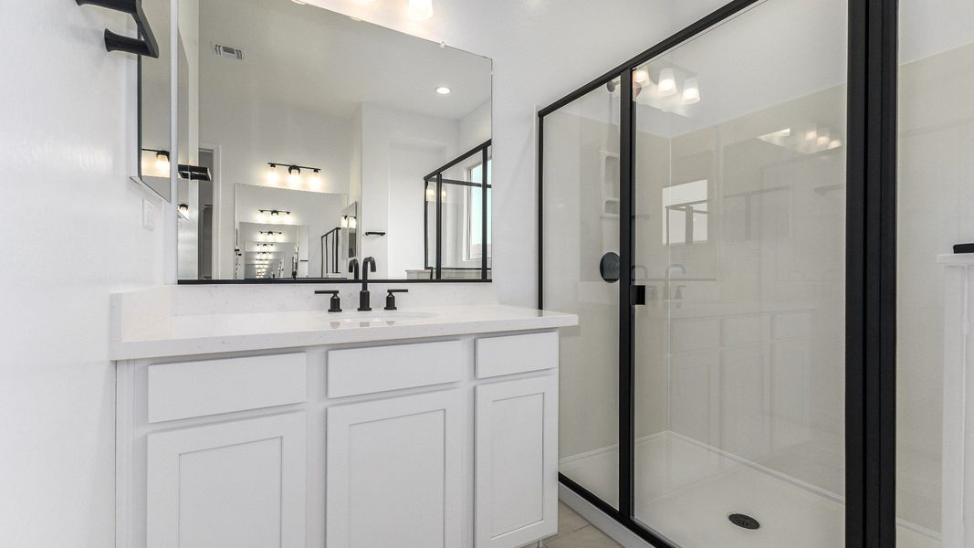 Furnished interior view inside a new home in Arroyo Seco - Hacienda, Buckeye (Image 19).