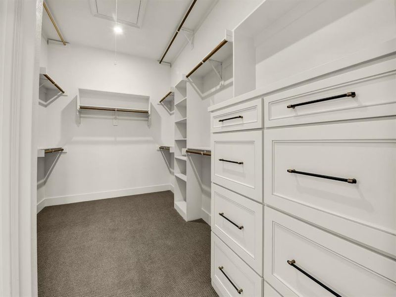 Primary Closet connected to Utility Room