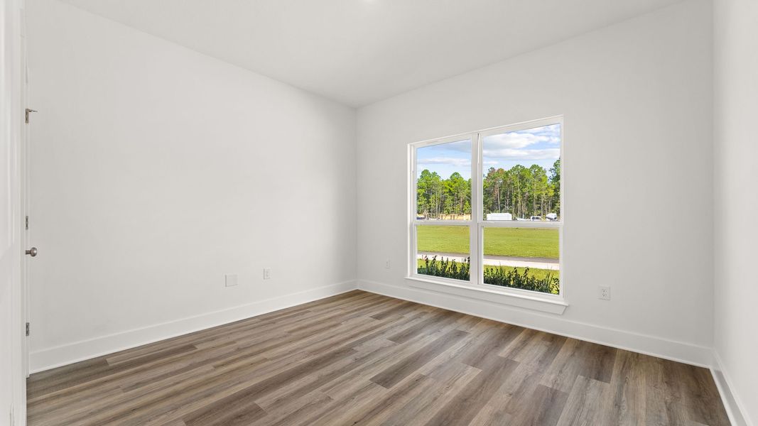 Representative unfurnished interior of a home built from the Kennedy by D.R. Horton in Holley Grove at Peach Creek, Santa Rosa Beach (Image 27). Representative unfurnished interior of a home built from the Kennedy by D.R. Horton in Holley Grove at Peach Creek, Santa Rosa Beach (Image 27).